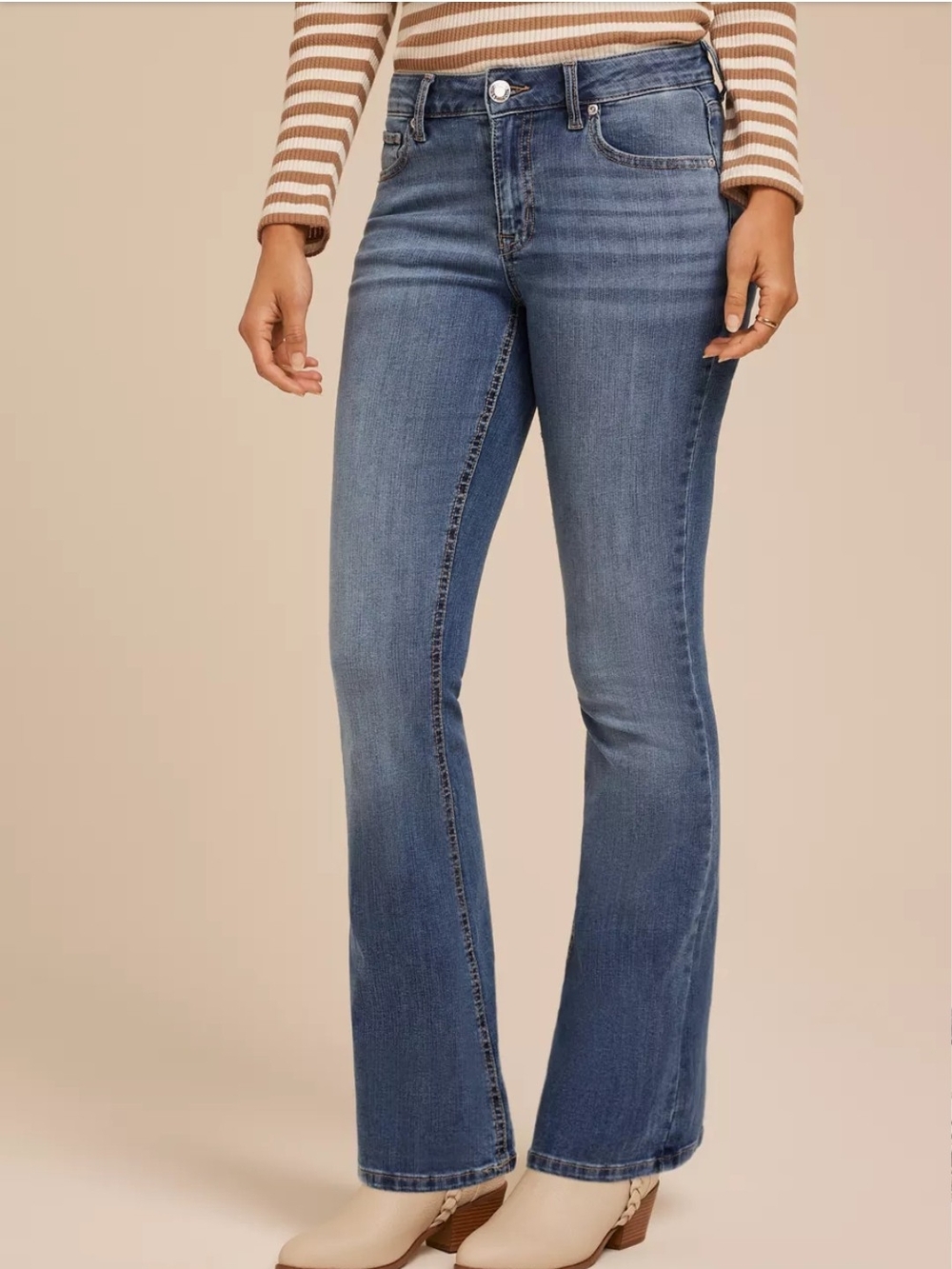 m jeans by maurices™ Classic Flare Mid Rise Jean